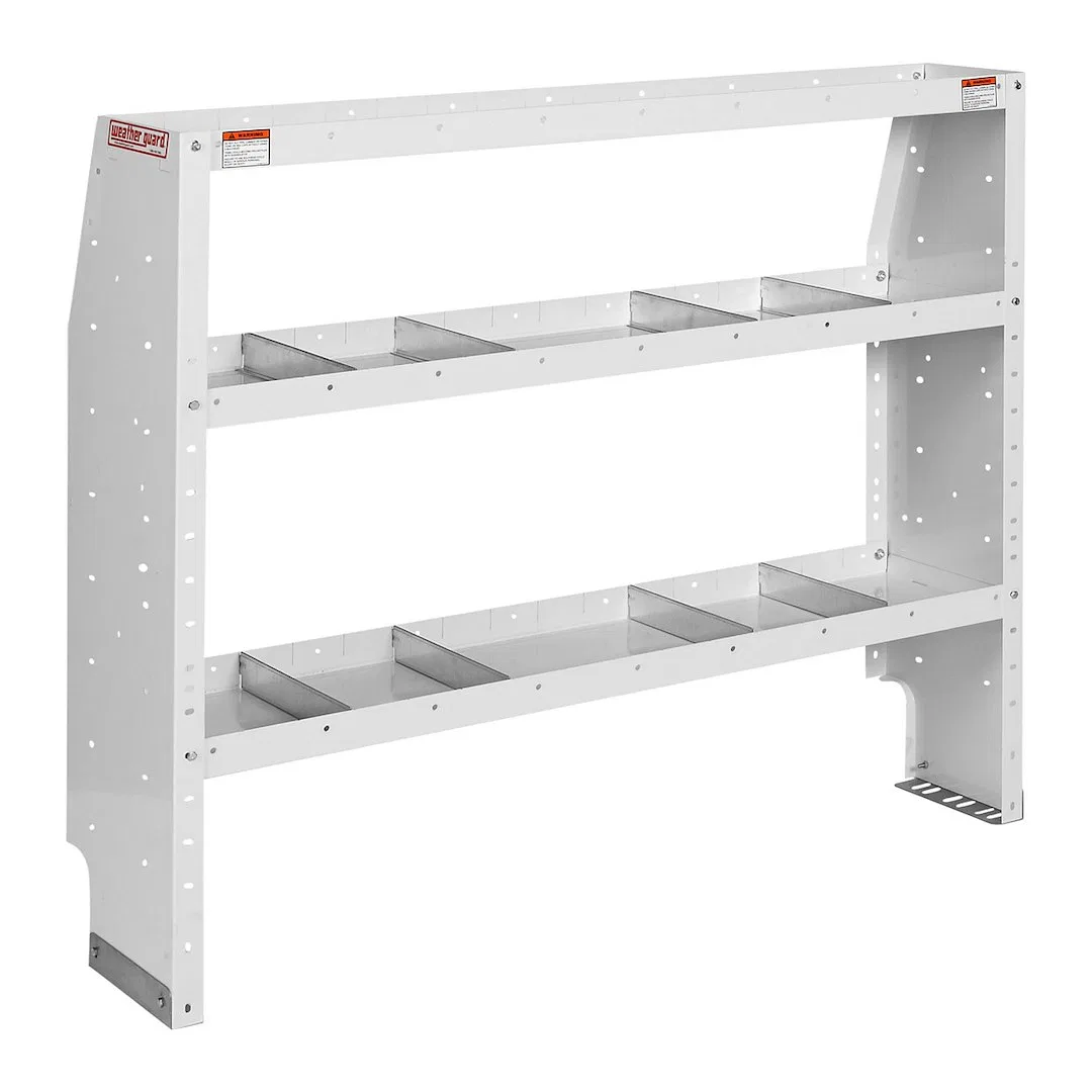 9355-3-03 – WEATHERGUARD Van Storage System Shelf Unit, 52 Inch Length x 44 Inch Height x 13-1/2 Inch Depth Tapered E...